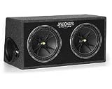 Kicker Dual 12 Vented Enclosure with Kicker Comp Subwoofers