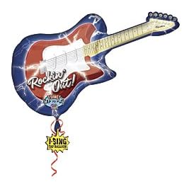 Rockin Out Guitar 26 Mylar Balloon by 