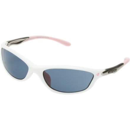 Ryders Eyewear Slim Sunglasses, Gloss White Frame/Grey Lens