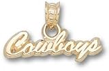 Oklahoma State Cowboys Solid 10K Gold Script ''COWBOYS'' Pendant