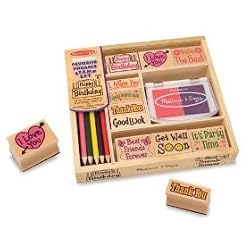MELISSA & DOUG FAVORITE PHRASES STAMP SET