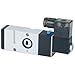 Clippard MME-33WESB-W012, 3/8" NPT 3-Way Namur Mount Solenoid Valve, 12 VDC, Wire Leads
