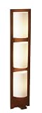 Adesso Zen Floor Lamp, Walnut