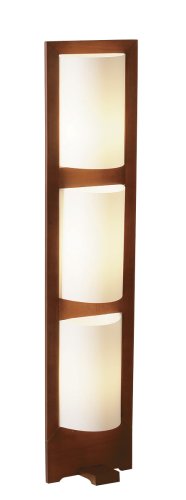Adesso Zen Floor Lamp, Walnut