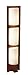 Adesso Zen Floor Lamp, Walnut