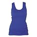 Royal Bright Blue Solid Color Tunic Longer Length Tank shirt tee, 100% Cotton. 5 Adult Sizes