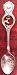 Grayling, Michigan Souvenir Spoon Chrome with Brass Charm in Gift Bag