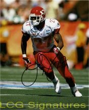 Signed Johnson, Larry (Kansas City Chiefs) 8x10 Photo