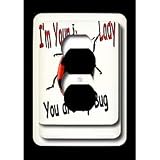 Women Humor - I m your lady you are my Bug - Light Switch Covers - 2 plug outlet cover