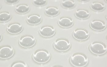 Self-Adhesive Rubber Feet Round Clear Cylindrical Bumpers 0.5" x 0.14" (100)