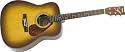 Yamaha F Series F325 Dreadnought Acoustic Guitar, Tobacco Brown Sunburst