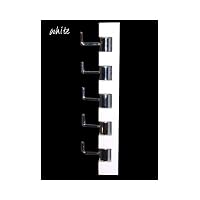 Vertical Wall Coat Hooks / Towel Hanger - White