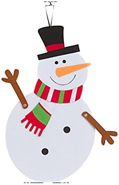 Christmas Decor ~ 18" Jointed Felt Hanging Decoration (Snowman)