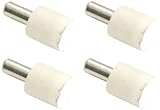 ベスト 棚ダボ 差し込みタイプ ゴム付  5×10ミリ 白  4個入リ N-255