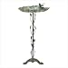 Verdigris Leaf Birdbath