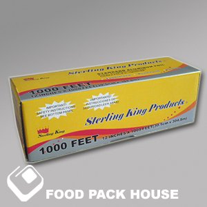 12x1000' Standard Aluminum Foil Rolls - 2000 ft cs by Sterling King Foil