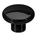 National Hardware BB8157 1-1/4-Inch Plastic Round Knob, Black