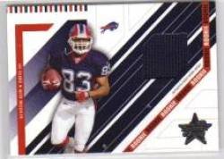 2004 Leaf Rookies and Stars #257 Lee Evans - Buffalo Bills (RC Piece of Authentic Game-Worn Jersey Serial #'d750) (Football Cards)