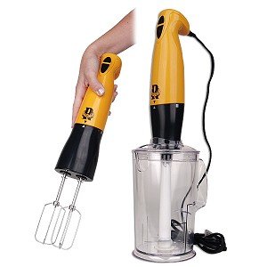 Rocco ROHB300MU 330W 2-Speed Immersion Hand Blender w Accessories (Mustard) by Rocoo