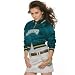 Touch by Alyssa Milano Jacksonville Jaguars Ladies Teal Classic Satin Full Zip Cropped Jacket