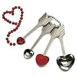 RSVP Heart Measuring Spoon, Set of 4