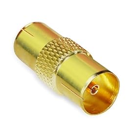 TV Aerial RF Coax Cable Lead Adaptor Female to Female