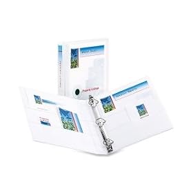Slant Ring View Binder, 1 Capacity, White (AVEVS1110WE)