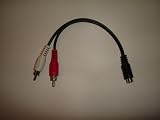 RCA Y Adapter 2 Male To 1 Female