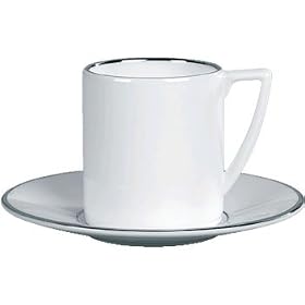 Wedgwood - Jasper Conran Platinum Lined, Espresso Saucer