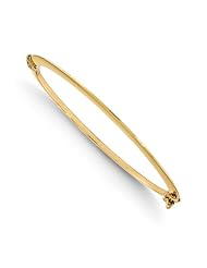 14k Yellow gold Leslies Polished Hinged Bangle