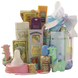 Oh Baby! Giant Baby Bottle Gourmet Food Gift Basket - Girl Pink