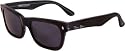 Tres Noir Shiny Black WAYCOOLER Sunglasses w/ Smoke Lens