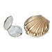 Kingsley Matte Gold Shell 3 Compartment Pill Box