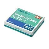 Heavy-Duty Staples, Use In Max HD-12F, 1/2W, Silver, 1000/Box MXB1213FAH