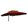 10' Square Offset Umbrella - Red