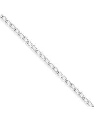 Sterling Silver 18in 2.8mm Open Link Necklace Chain. Metal Wt- 7.09g