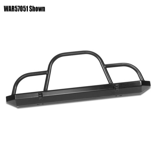 Warrior Products WAR57051 Rock Crawler Bumper with Brush Guard With D-Rings - Jeep CJ's and Wranglers