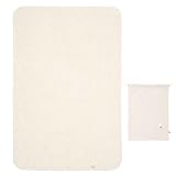 西川産業 babypuff ピュアオーガニックコットン タオルマルチケット巾着付き 55×85cm ベージュ 綿100% LTG7001890