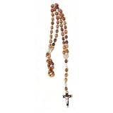  : Olivewood Rosary ~ Long Oval Beads