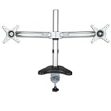 Buy 10 - 24 LCD Monitor TV Adjustable Single-Arm Desk Mount w Tilt (Silver) - Dual...