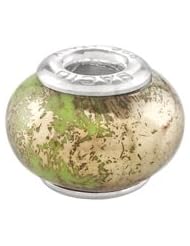 Bacio Ceramics Hand Crafted Italian Green Beads. Fits w other brands