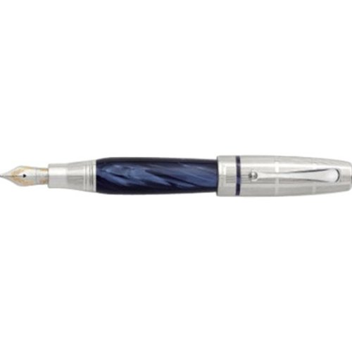 Montegrappa Miya Argento Midnight Blue Fountain Pen EF