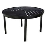 Peninsula Round Aluminum Outdoor Dining Table - Frontgate, Patio Furniture - Christmas Decorations