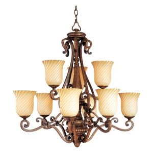 Maxim Lighting 12295VSAP - Palazzo 9 Light Chandelier - 12295VSAP