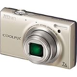 Nikon COOLPIX S6100 16 MP Digital Camera with 7x NIKKOR Wide-Angle Optical Zoom Lens and 3-Inch Touch-Panel LCD (Silver)