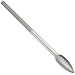 PFERD Flame Carbide Bur, Long-Length, Uncoated (Bright) Finish, Single Cut, Radius End