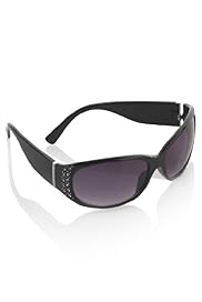 Animal Print Diamanté Wrap Sunglasses