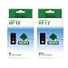 Remanufactured HP 15 & 17 Ink Cartridges Combo 2-Pack: 1 Black / 1 Color