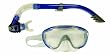Speedo Glide Mask and Snorkel Set - Blue