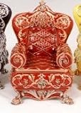 Piearth ピアース ジュエリーボックス クリスタル 宝石箱 インテリア イス NO36 レッド 36-1 RD